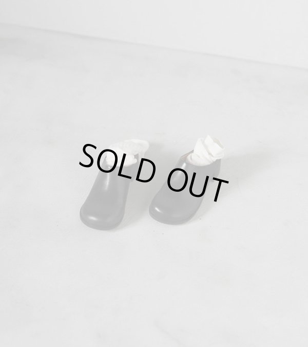 画像1: エコレザーヒールスリッポン Ecoleather Heel Slip-ons