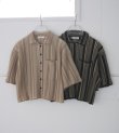 画像1: ストライプニットシャツ　Stripe Knit Shirts