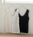 画像2: レーススリーブレストップス　Lace Sleeveless Tops
