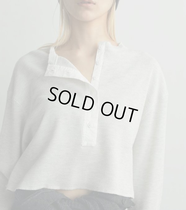 画像13: ワッフルヘンリートップス　Waffle Henley Tops