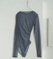 画像2: チュールギャザーボディースーツ　Tulle Gather Bodysuit