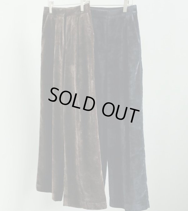 画像1: ベルベットワイドパンツ　Velvet Wide Pants
