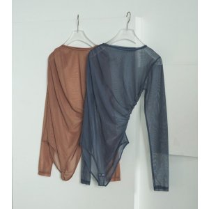 画像: チュールギャザーボディースーツ　Tulle Gather Bodysuit