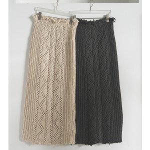 画像: ケーブルニットスカート　Cable Knit Skirt