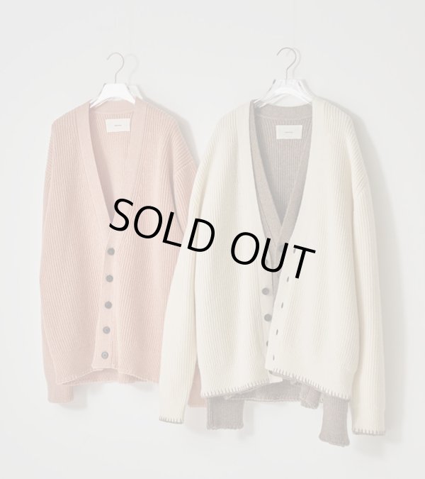 画像2: ウールリブニットカーディガン　Wool Ribknit Cardigan