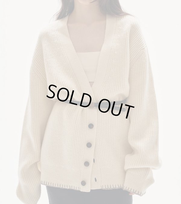 画像7: ウールリブニットカーディガン　Wool Ribknit Cardigan