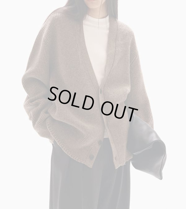 画像10: ウールリブニットカーディガン　Wool Ribknit Cardigan