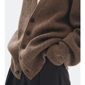 画像: ウールリブニットカーディガン　Wool Ribknit Cardigan
