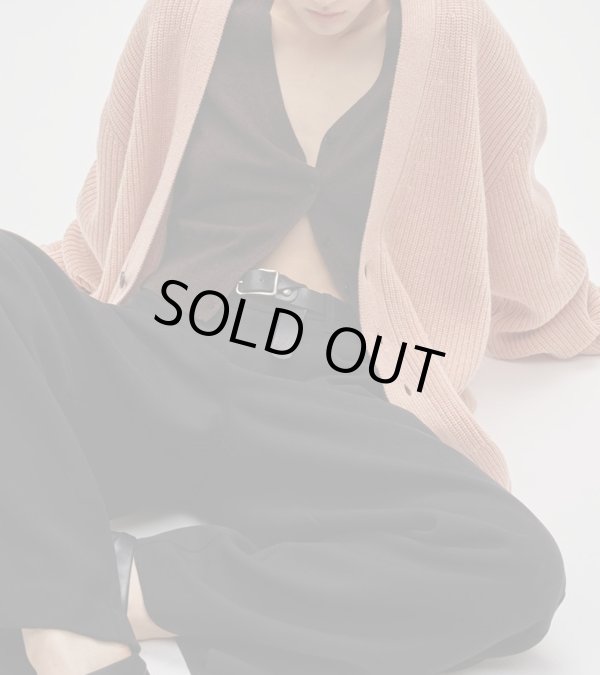 画像1: ウールリブニットカーディガン　Wool Ribknit Cardigan