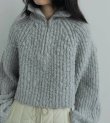 画像3: ショートジップニット　Short Zip Knit