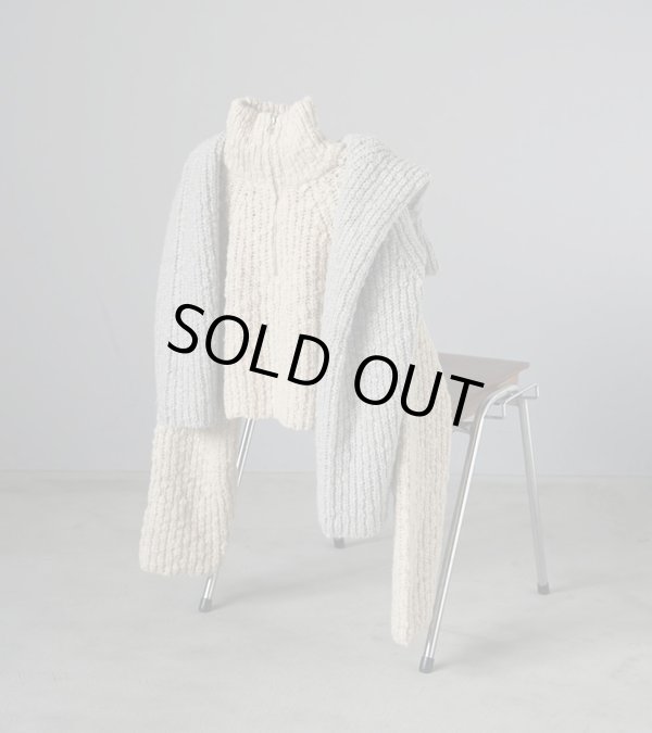 画像1: ショートジップニット　Short Zip Knit