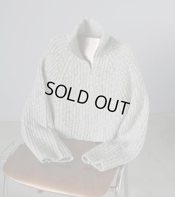 画像2: ショートジップニット　Short Zip Knit