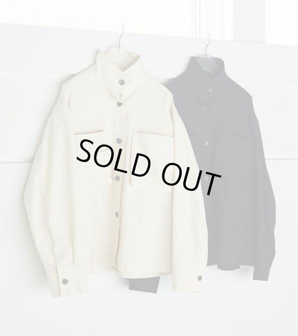 画像1: ポケットスタンドカラーシャツ　Pocket Standcollar Shirts