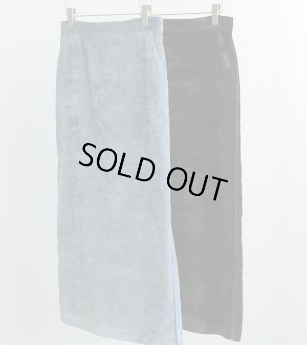 画像2: ベルベットストレートスカート　Velvet Straight Skirt