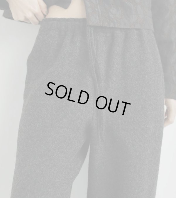 画像12: ウールドローストリングパンツ　Wool Drawstring Pants