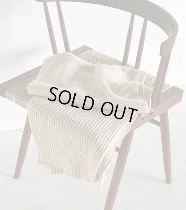 画像2: リブニットストール　Rib Knit Stole