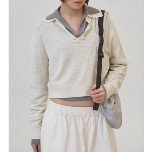 画像: レイヤードポロニット Layered Polo Knit