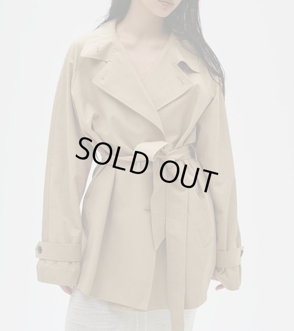 画像1: スプリングショートトレンチ　Spring Short Trench