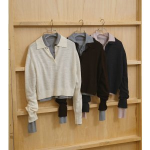 画像: レイヤードポロニット　Layered Polo Knit