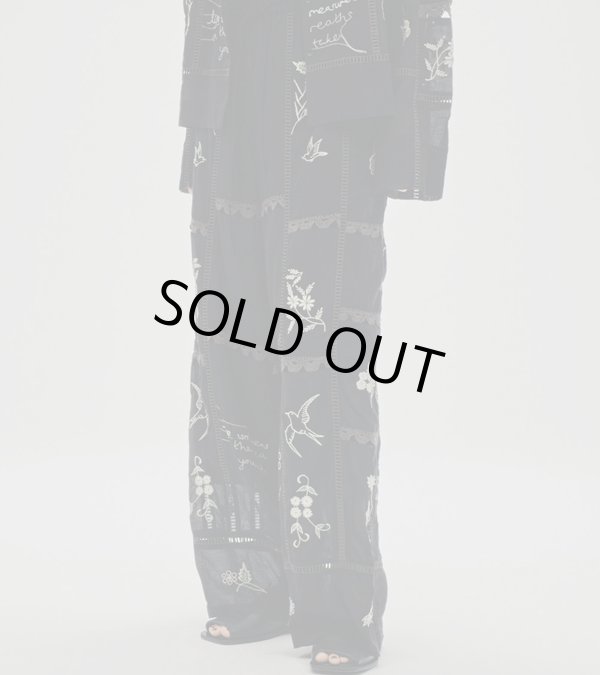 画像1: エンブロイダリーパッチワークトラウザーズ　Embroidery Patchwork Trousers