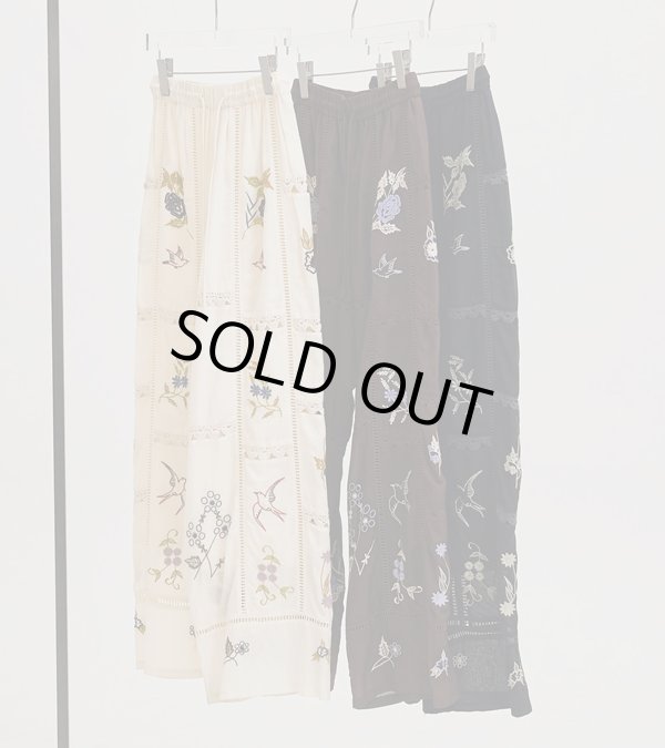 画像2: エンブロイダリーパッチワークトラウザーズ　Embroidery Patchwork Trousers