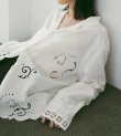 画像8: カットワークオープンカラーシャツ　Cutwork Opencollar Shirts