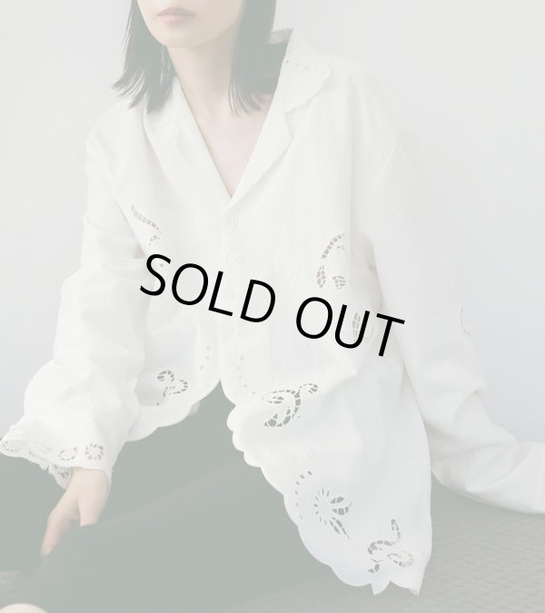 画像7: カットワークオープンカラーシャツ　Cutwork Opencollar Shirts