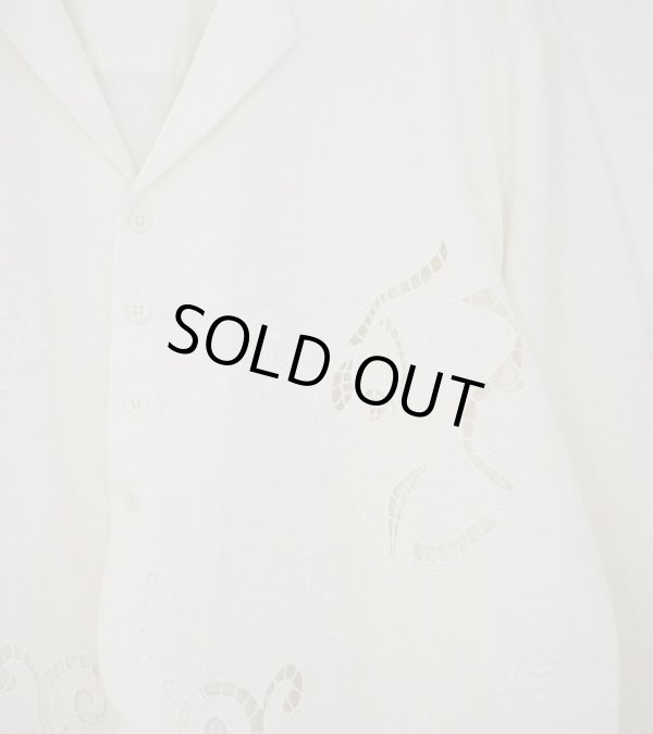 画像6: カットワークオープンカラーシャツ　Cutwork Opencollar Shirts