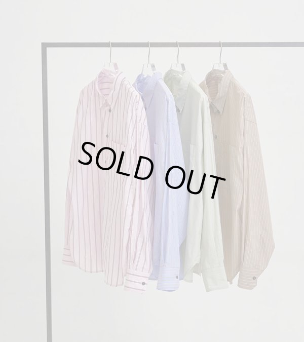 画像1: ストライプポケットシャツ　Stripe Pocket Shirts