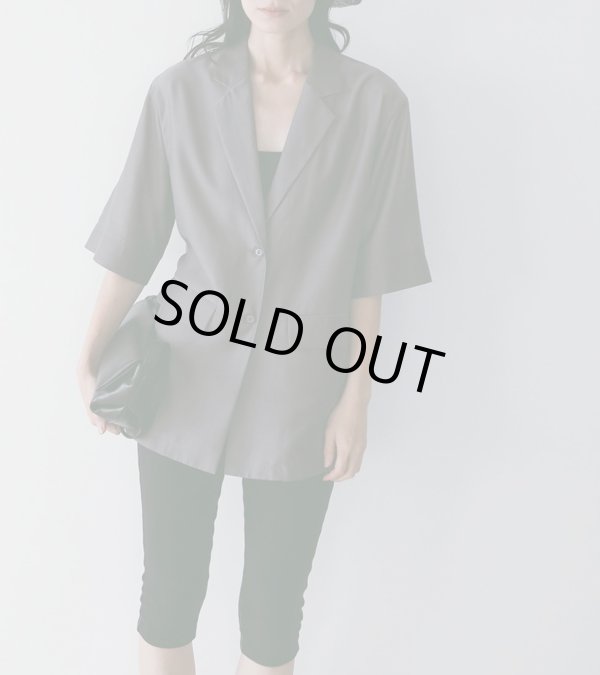 画像1: シアーハーフスリーブジャケット　Sheer Halfsleeve Jacket