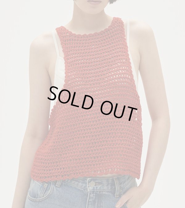 画像1: スカラップニットタンクトップ　Scallop Knit Tanktop