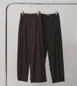 画像1: ライトウェイトタックトラウザーズ　Lightweight Tuck Trousers