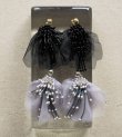 画像1: チュール×ビーズピアス　Tulle x Beads Pierce