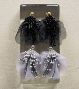 画像: チュール×ビーズピアス　Tulle x Beads Pierce