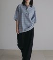 画像8: ボーダールーズポロトップス　Border Loose Polotops