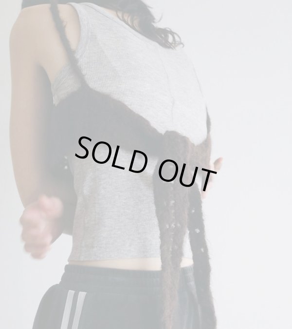 画像1: クロシェニットビスチェ　Crochet Knit Bustier