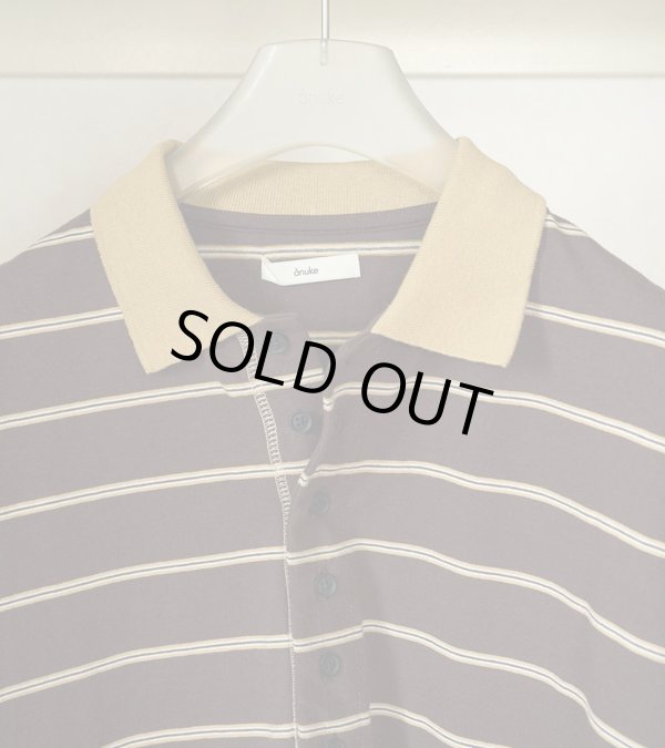 画像6: ボーダールーズポロトップス　Border Loose Polotops