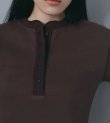 画像1: ハーフスリーブヘンリートップス　Halfsleeve Henley Tops