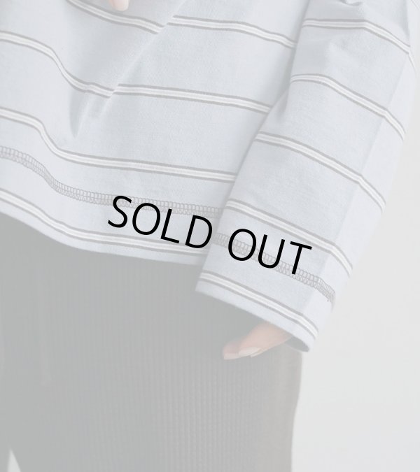 画像15: ボーダールーズロングTシャツ　Border Loose Long T-shirts