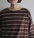 画像25: ボーダールーズロングTシャツ　Border Loose Long T-shirts