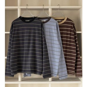 画像: ボーダールーズロングTシャツ Border Loose Long T-shirts