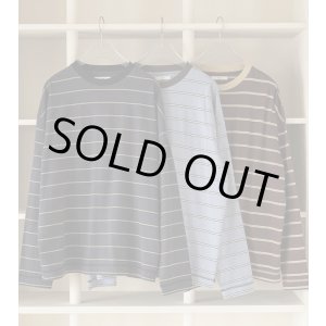 画像: ボーダールーズロングTシャツ Border Loose Long T-shirts