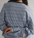 画像12: ボーダールーズロングTシャツ　Border Loose Long T-shirts
