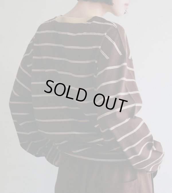画像24: ボーダールーズロングTシャツ　Border Loose Long T-shirts