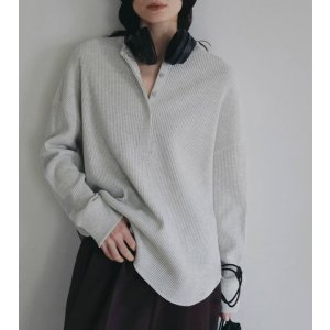 画像: ワッフルルーズヘンリートップス　Waffle Loose Henleytops