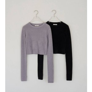 画像: クルーネックベロアニット Crewneck Velour Knit