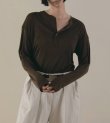 画像12: ウールシアーヘンリートップス　Wool Sheer Henleytops