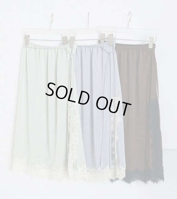 画像1: サテンレーススカート　Satin Lace Skirt