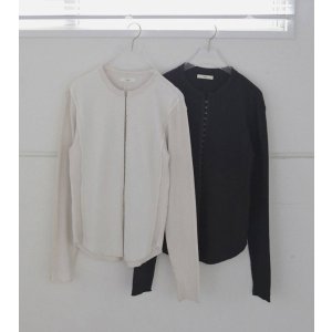 画像: ジャガードリブフロントホックトップス Jacquardrib Fronthook Tops