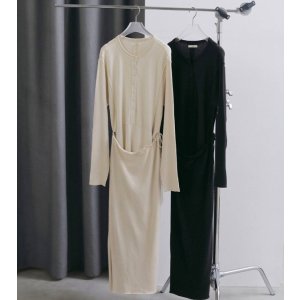 画像: ジャガードラップワンピース Jacquardrib Wrap Onepiece